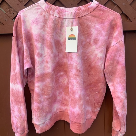 JUNGMAVEN sweater euc medium pink tie die sweatshirt - Picture 1 of 5